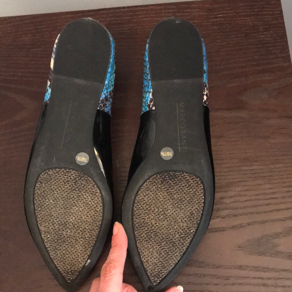 Shoemint Pantent & Python "Hattie" Flats - image 4